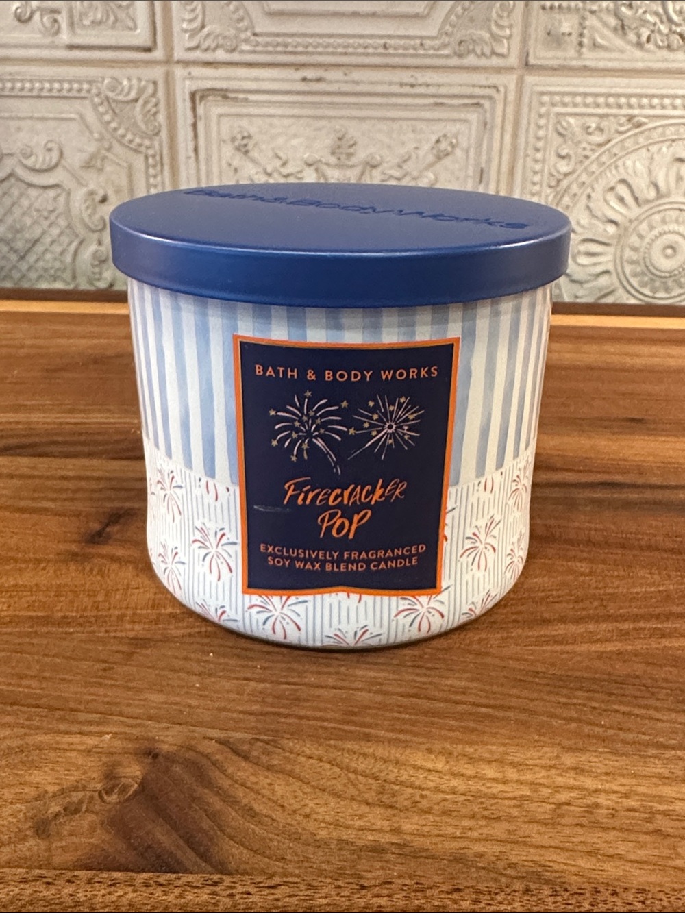Bath & Body Works Firecracker Pop 3-Wick Candle NWT